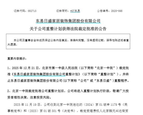 配查查配资 A股家装第一股重整获批！搭上算力，曾狂揽24个涨停